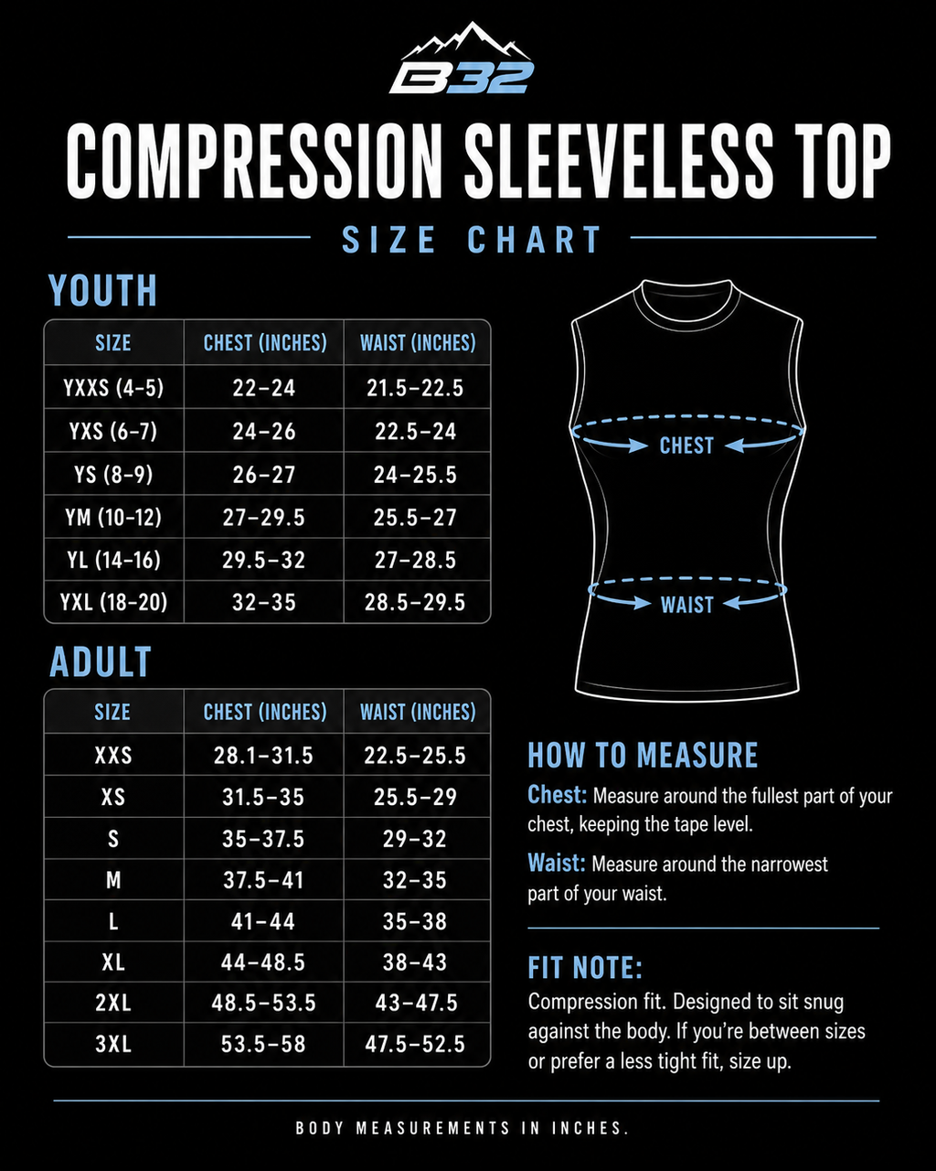 B32 Compression Sleeveless Top