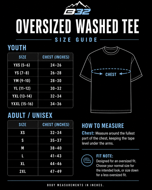 B32 Oversized Washed Tee